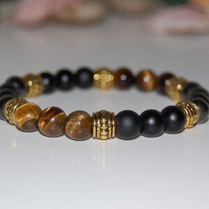 Gemstone Bracelet,Multicolor Stone Beads,Magnetic Beads